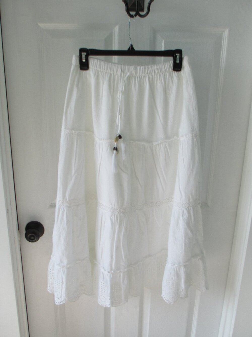 Cynthia Rowley cotton tiered skirt